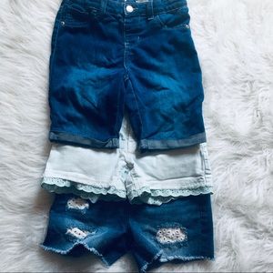 Girls Lot Shorts Sz 10 12 Cat & Jack 3 Pair